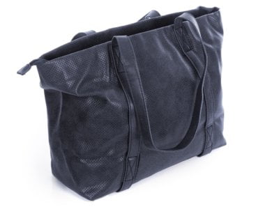 Torba damska shopper bag ażurowa granatowa Jennifer Jones - obrazek 4