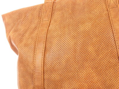 Torba damska shopper bag ażurowa koniakowa Jennifer Jones - obrazek 8