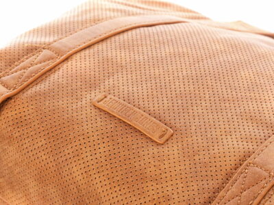 Torba damska shopper bag ażurowa koniakowa Jennifer Jones - obrazek 4