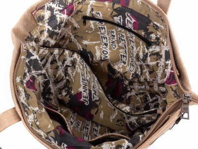 Torba damska shopper bag ażurowa beżowa Jennifer Jones - obrazek 2