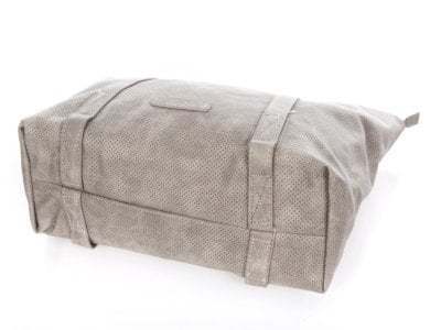 Torba damska shopper bag ażurowa szara Jennifer Jones - obrazek 5