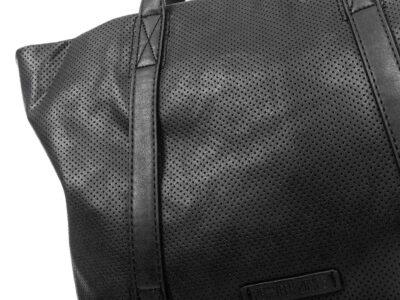 Torba damska shopper bag ażurowa czarna Jennifer Jones - obrazek 4