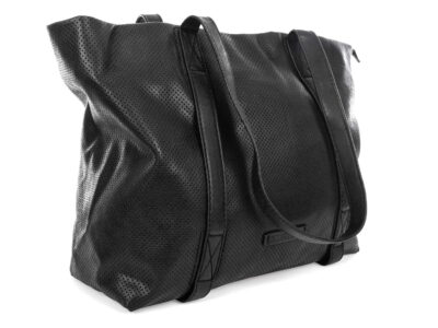Torba damska shopper bag ażurowa czarna Jennifer Jones - obrazek 2
