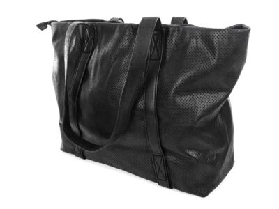 Torba damska shopper bag ażurowa czarna Jennifer Jones - obrazek 3