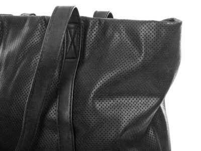 Torba damska shopper bag ażurowa czarna Jennifer Jones - obrazek 8