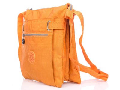 Lekka oraz wygodna torebka damska materiałowa Bag Street pomarańczowa - obrazek 2