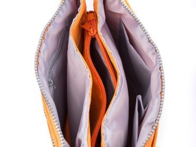 Lekka oraz wygodna torebka damska materiałowa Bag Street pomarańczowa - obrazek 9