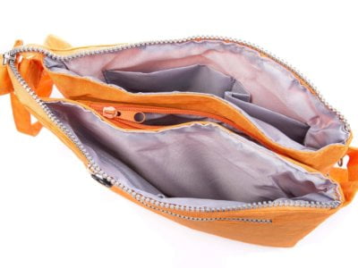 Lekka oraz wygodna torebka damska materiałowa Bag Street pomarańczowa - obrazek 8