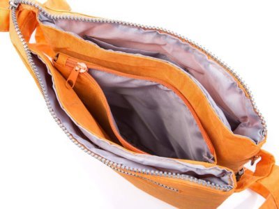 Lekka oraz wygodna torebka damska materiałowa Bag Street pomarańczowa - obrazek 7
