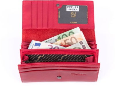 CAVALDI Pojemny damski portfel skórzany z pudełkiem na prezent - obrazek 4