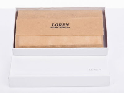 Ekskluzywny czerwony lakierowany portfel damski ze skóry naturalnej LOREN - obrazek 3