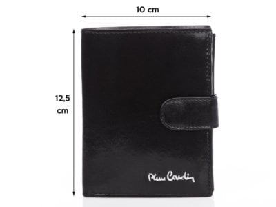 Czarny skórzany portfel męski Pierre Cardin - obrazek 2