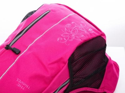 Różowy lekki damski plecak turystyczny Bag Street Travel - obrazek 7