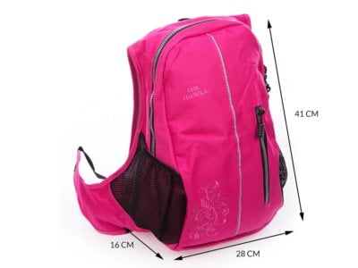 Różowy lekki damski plecak turystyczny Bag Street Travel - obrazek 6