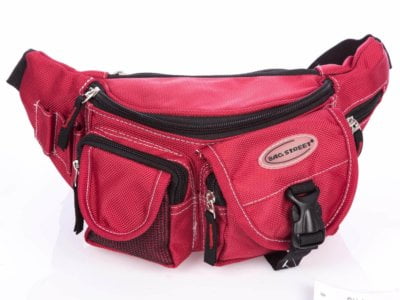 Czerwona saszetka biodrowa Bag Street