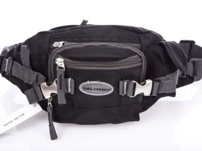 Saszetka nerka sportowa na brzuch Bag Street Czarna - obrazek 7