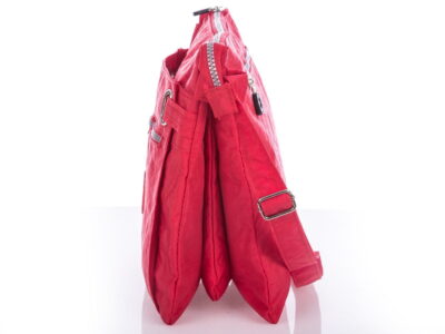 Lekka oraz wygodna torebka damska materiałowa Bag Street czerwona - obrazek 7