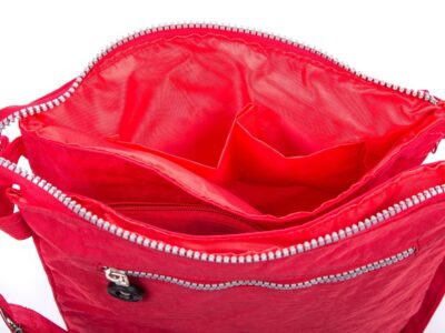 Lekka oraz wygodna torebka damska materiałowa Bag Street czerwona - obrazek 3