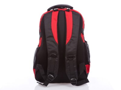 Czerwony sportowy plecak, szkolny, na wycieczkę - obrazek 7