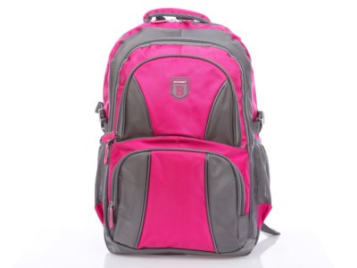 Szaro-różowy plecak szkolny Bag Street
