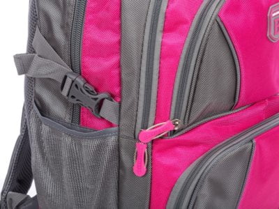 Różowo-szary sportowy pojemny plecak Bag Street - obrazek 5