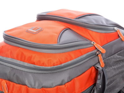 Pomarańczowo-szary sportowy pojemny plecak Bag Street - obrazek 5