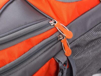 Pomarańczowo-szary sportowy pojemny plecak Bag Street - obrazek 4