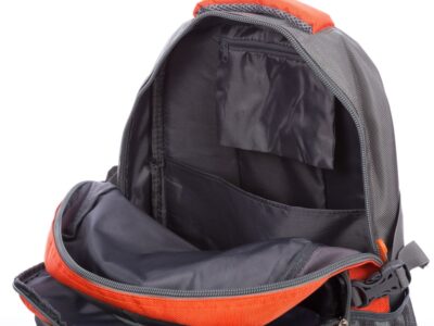 Pomarańczowo-szary sportowy pojemny plecak Bag Street - obrazek 3