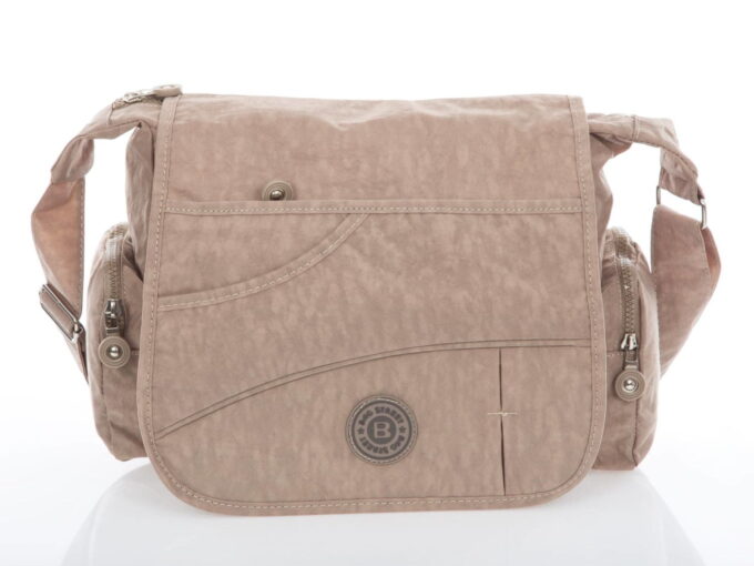 Torba beżowa z klapką turystyczna Bag Street