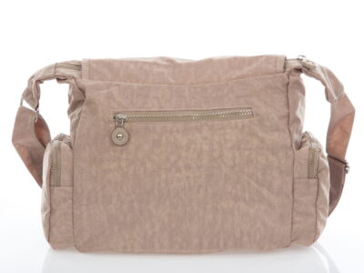 Torebka damska beżowa bardzo lekka wykonana z kreszu Bag Street - obrazek 5