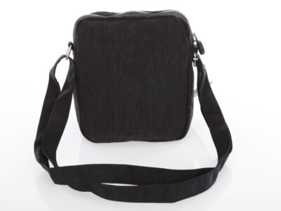 Mała lekka torebka damska wykonana z kreszu w kolorze czarnym - obrazek 6