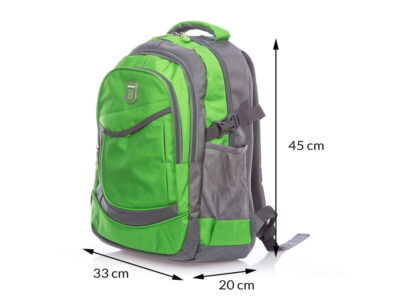 Szaro - zielony sportowy pojemny plecak Bag Street - obrazek 10