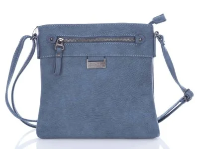 Wygodna torebka damska listonoszka miejska Jennifer Jones niebieska