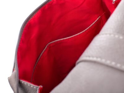 Elegancki plecak damski w kolorze szarym ze skóry ekologicznej - obrazek 9