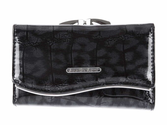 Czarny cieniowany portfel Jennifer Jones 5245