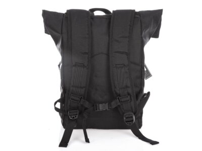 Pojemny plecak trekkingowy z wstawkami ze skóry naturalnej Harold's czarny - obrazek 7