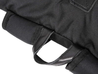 Pojemny plecak trekkingowy z wstawkami ze skóry naturalnej Harold's czarny - obrazek 4