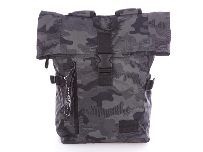 Plecak w kolorze ciemnego, szarego moro campingowy Harold's