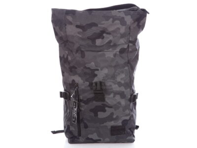 Pojemny plecak trekkingowy z wstawkami ze skóry naturalnej Harold's ciemny moro - obrazek 5