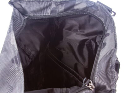 Pojemny plecak trekkingowy z wstawkami ze skóry naturalnej Harold's ciemny moro - obrazek 4