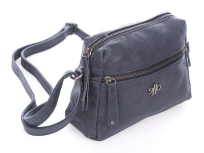 Mała torebka damska na ramię ażurowa Jennifer Jones granatowa - obrazek 8