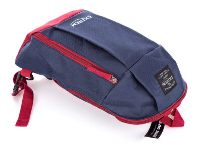 Sportowy lekki plecak do biegania / chodzenia / na rower granatowo-czerwony - obrazek 9