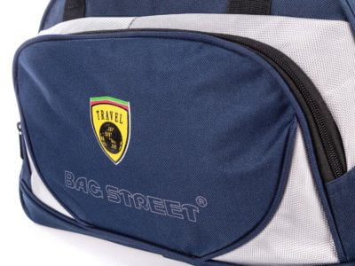 Torba podróżna lub na siłownię średniej wielkości granatowa - obrazek 7