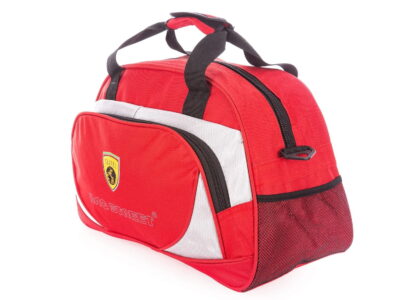 Torba podróżna lub na siłownię średniej wielkości czerwona - obrazek 9