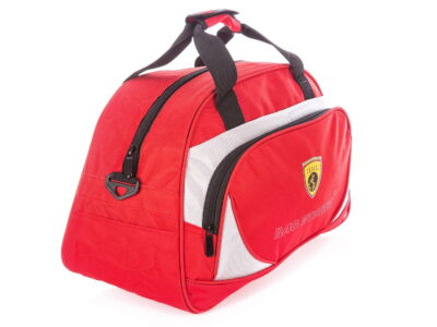 Torba podróżna lub na siłownię średniej wielkości czerwona - obrazek 8