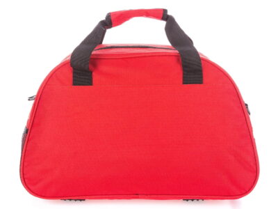Torba podróżna lub na siłownię średniej wielkości czerwona - obrazek 7