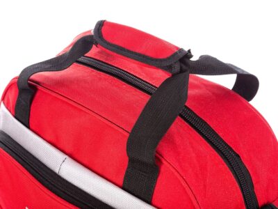 Torba podróżna lub na siłownię średniej wielkości czerwona - obrazek 6