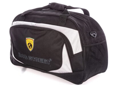 Torba podróżna lub na siłownię fitness duża czarna - obrazek 9