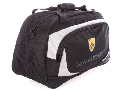 Torba podróżna lub na siłownię fitness duża czarna - obrazek 8