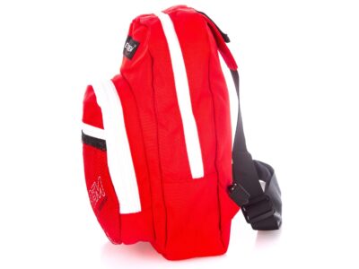 Sportowy plecak na jedno ramię do biegania, na spacery czerwony - obrazek 8